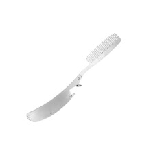 Men Beard Comb Mustache Brush Stainless Steel Folding Bald Comb Beard Brush Static Stylish