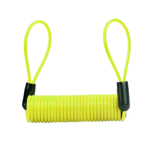 Disc Lock Cable Spring Reminder Antitheft Security Lock for Motorcycles Bicycles