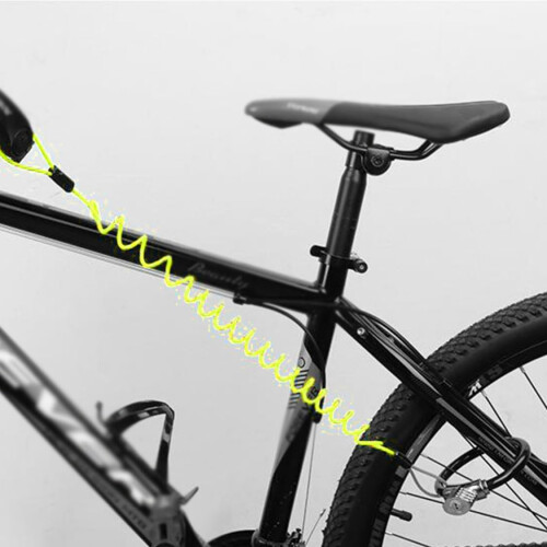 Disc Lock Cable Spring Reminder Antitheft Security Lock for Motorcycles Bicycles 2