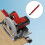 Adjustable Cutting Machine Base Guide, Circular Saw Guide Woodworking Tool for Industrial, Red, L 3