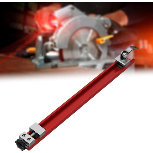 Adjustable Cutting Machine Base Guide, Circular Saw Guide Woodworking Tool for Industrial, Red, L 1