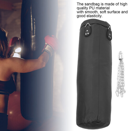 Empty Hanging Sandbag for Strength & Boxing Training, 100cm, PU Material 2