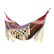 Outdoor Hammock Hammock Outdoor Camping Canvas Indoor Single And Double Leisure Swing Anti-rollover Camping Hanging Chair Hammock(Red) A Red