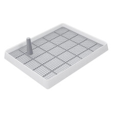 Dog Potty Puppy Litter Tray Litter Box Bunny Supplies Detachable Mesh Grille Dry Pet Feet
