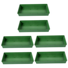 6 Pcs Floral Foam Trays for Flower Arrangements Multi Functional Plastic Floral Foam Trays Stable for Weddings Parties Home Decor Large Capacity
