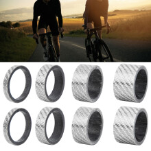 Karbonfaser Fahrrad-Kopfreduzierer 5/10/15/20 mm Silber Set