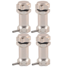 RC 1:8 Maßstab Auto 4 Stück Aluminium 17mm Sechskant-Nabenadapter Robustes Titanium-Finish