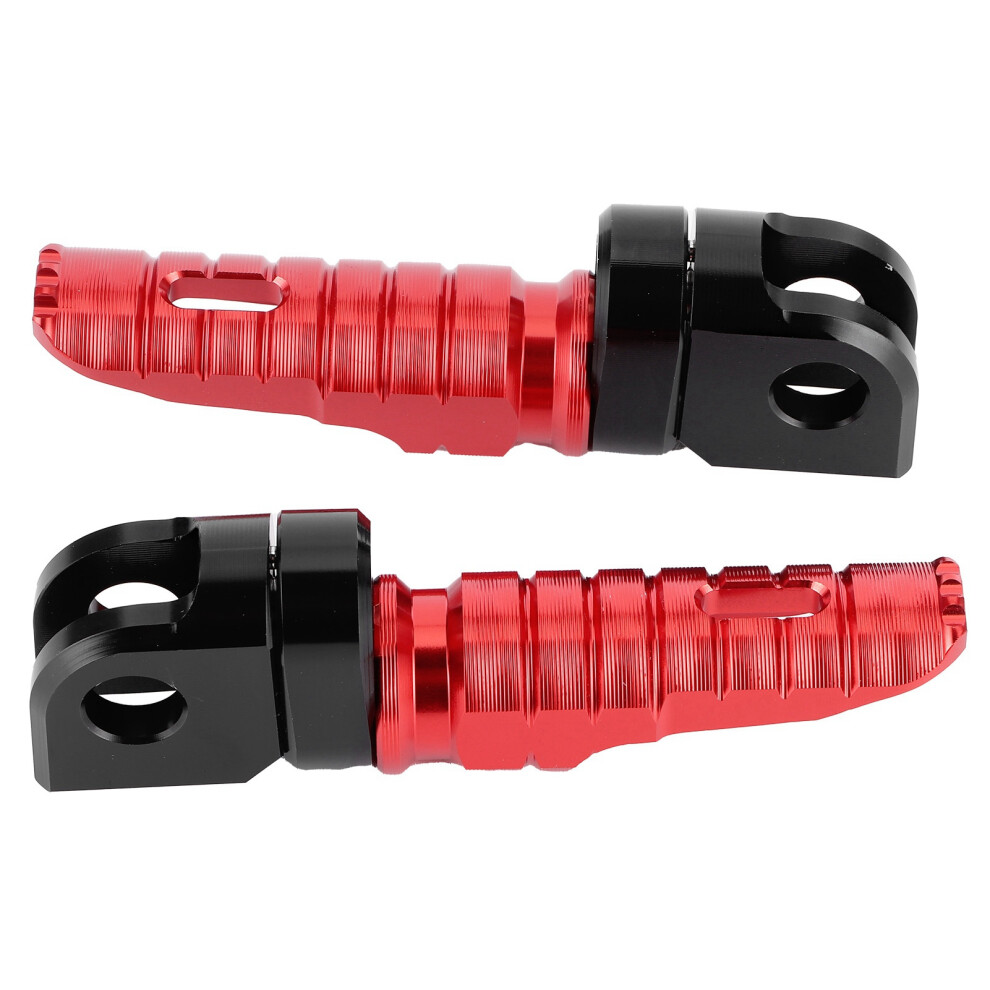 Aluminum Front Foot Pegs Fit For Kawasaki Ninja Z125 Z250 Z400 Z900 Red 9331360711147