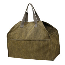 1Pc Premium Canvas Firewood Log Carrier Tote Bag Woodpile Storage for Camping and Home Use Heavy Load Capacity with Strong Handles