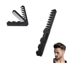 2-in-1 Folding Comb for Men | Portable Pocket Comb | With Fine and Wide Teeth | Styling Comb for Daily Care | Combing Hair, Beards and Moustaches