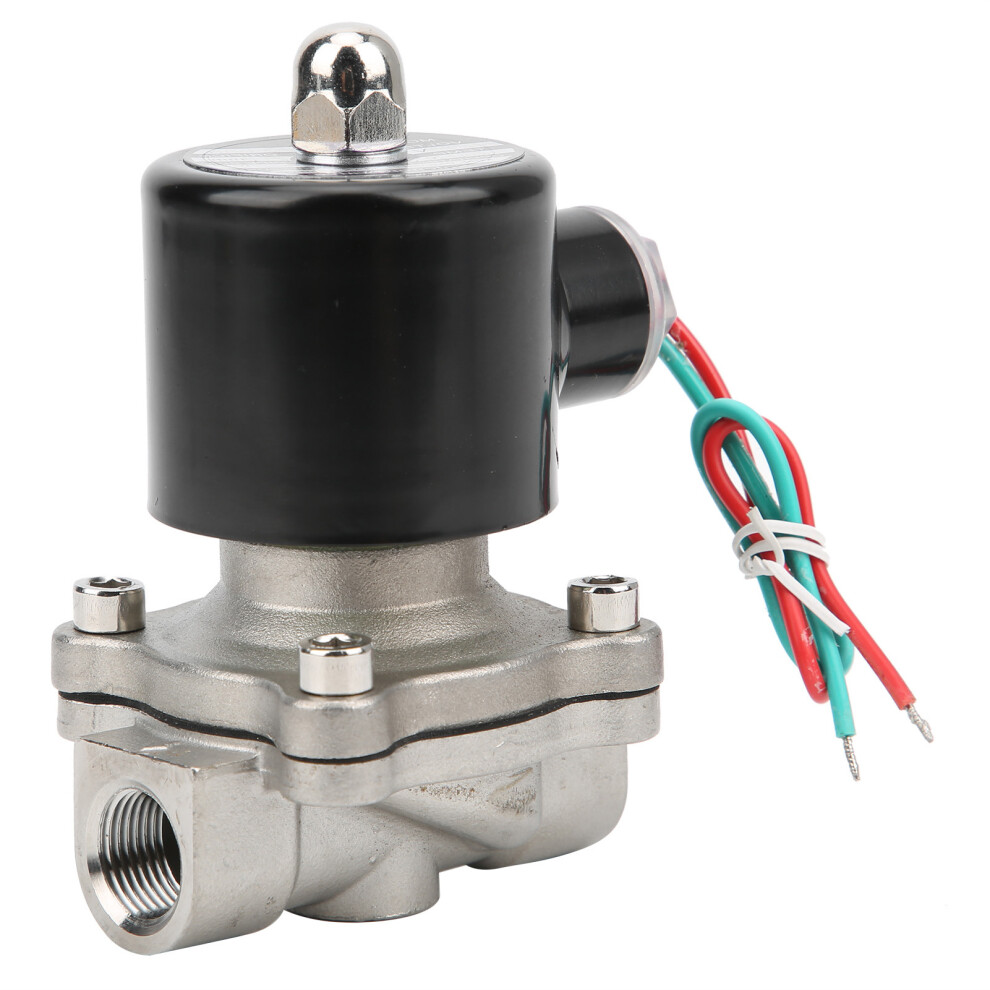 Compact 3/8In Solenoid Valve Normally Closed 304 Ss For Water/Oil 7621360719383