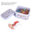 100 Pcs Assorted Color Sewing Clips Hemming & PatchWork Clamp, 2.7 x 1.0cm 5