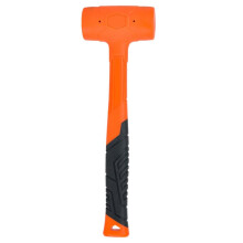 Double Headed Rubber Hammer Detachable Round Head Nonslip Handle Hand Tool Installation Hammer for Woodworking 0.5LB
