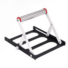 Folding Support Frame For Cutting Machine Height Adjustable Material Support Bracket Folding Design Adjustable Bracket