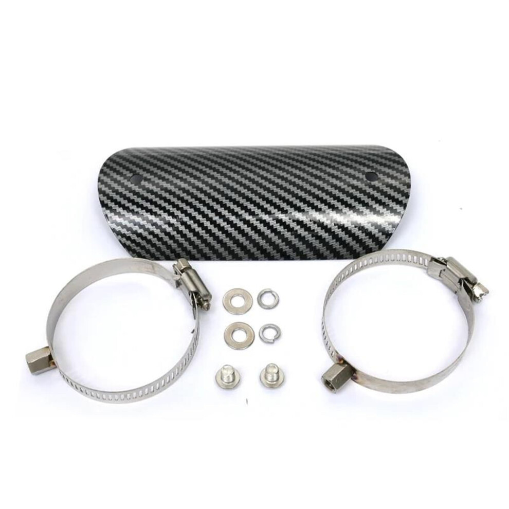 Motorcycle Exhaust Motorcycle Maintenance Protector Heat Shield Anti-Burn Panel Exhaust Muffler Thermal Protection Exhaust Muffler(Black) Black 9105992055449