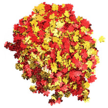 100g Ahornblatt-Konfetti Herbstdekoration für den Tisch, 20mm, PVC, Pailletten, Erntedankfest