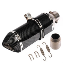 51mm Universal For Escape Moto Tube Motorcycle Exhaust Muffler With Db Killer Motorcycle Exhaust B370mm