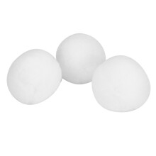 Durable 50 Pack 7cm Christmas Snow Balls Perfect for Kids and Adults