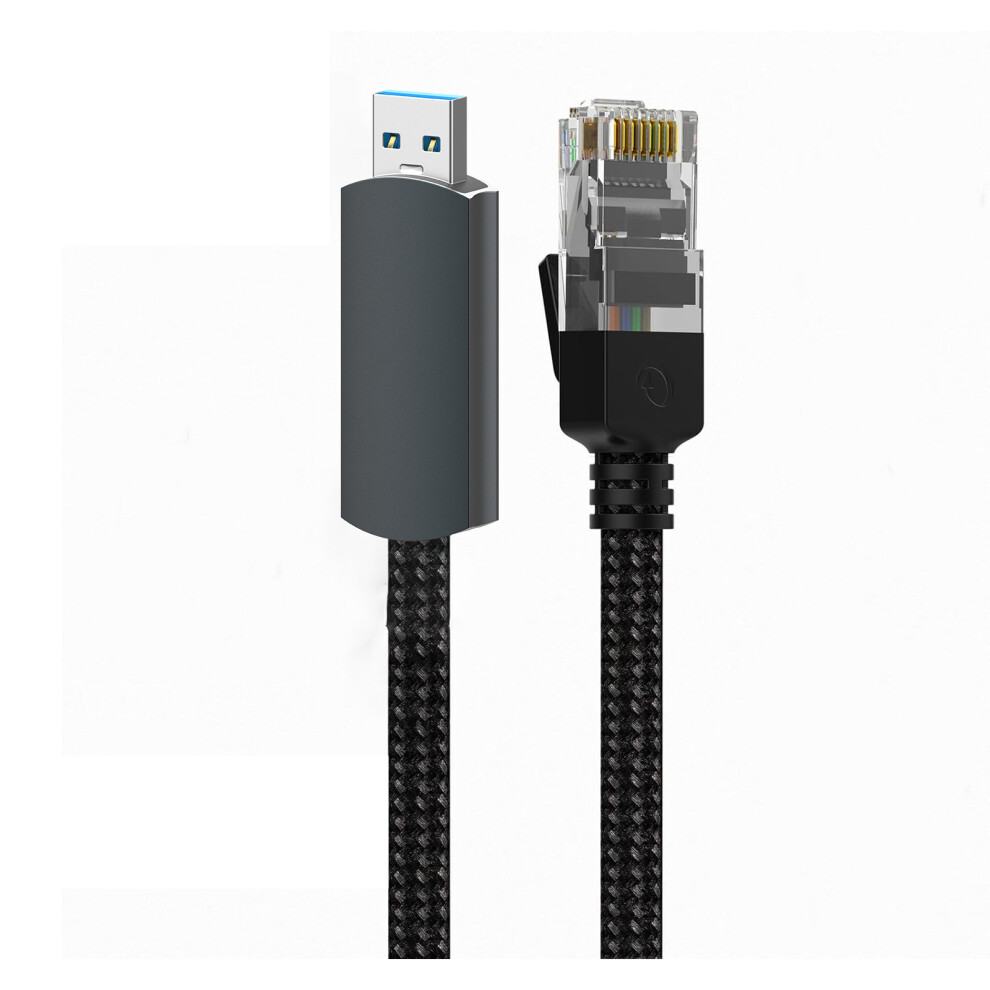 Aluminum Usb3.0 Gigabit Ethernet Converters With Ofc Braided-5M 7754000340125