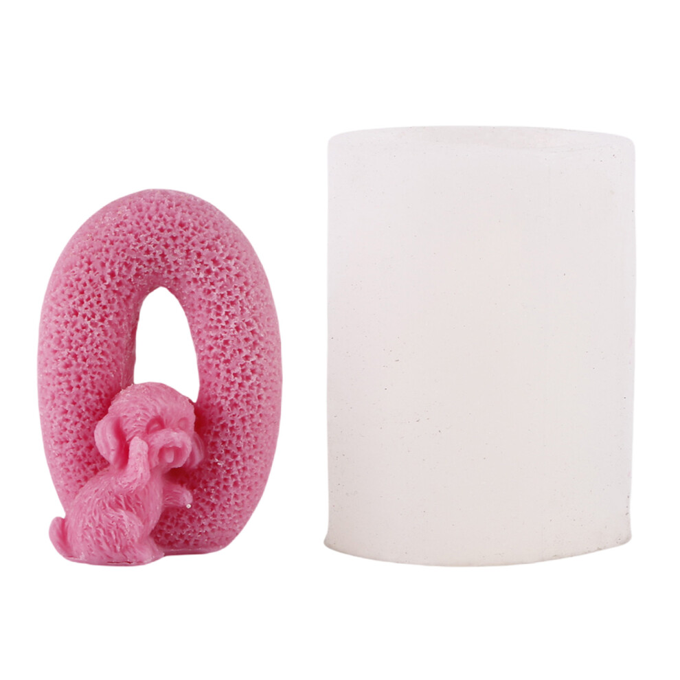 Silicone Moulds Love Sculpture Dogs Candle Molds-O Style