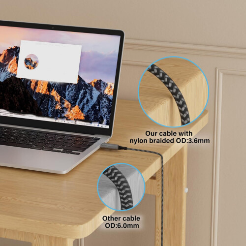 USB3.0 Gigabit Ethernet Cable Aluminum Fast Speed Stable-2m 2