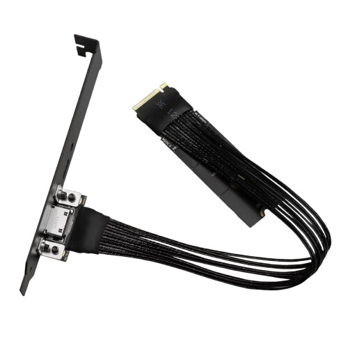M.2 To Oculink 4I Extension Cable For-30CM full height baffle