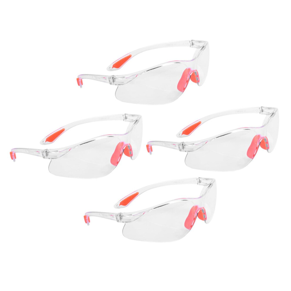 4Pcs Ansi Safety Glasses With Reinforced Scratch-Resistant Lightweight Protective Eyewear For Construction Woodworking Laboratory Men And Women 9105992056019