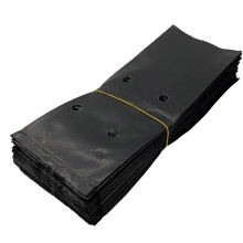 (66x15) Black Excellent Water Permeability Plastic Seedling Bag Prevents Root