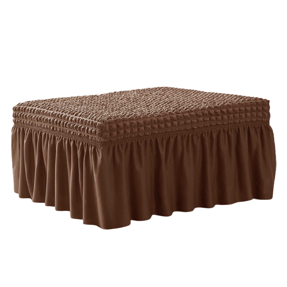 (dark coffee, XL) Polyester Dust-proof Bubble Grid Stool Cover Stool Clean And Elegant-image-OPC-PMYBZSM-NEW