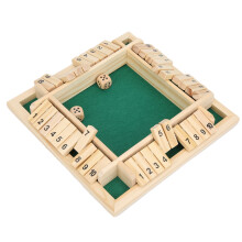Holzspielzeug Würfelspiel für Kinder & Erwachsene 22x22x3cm