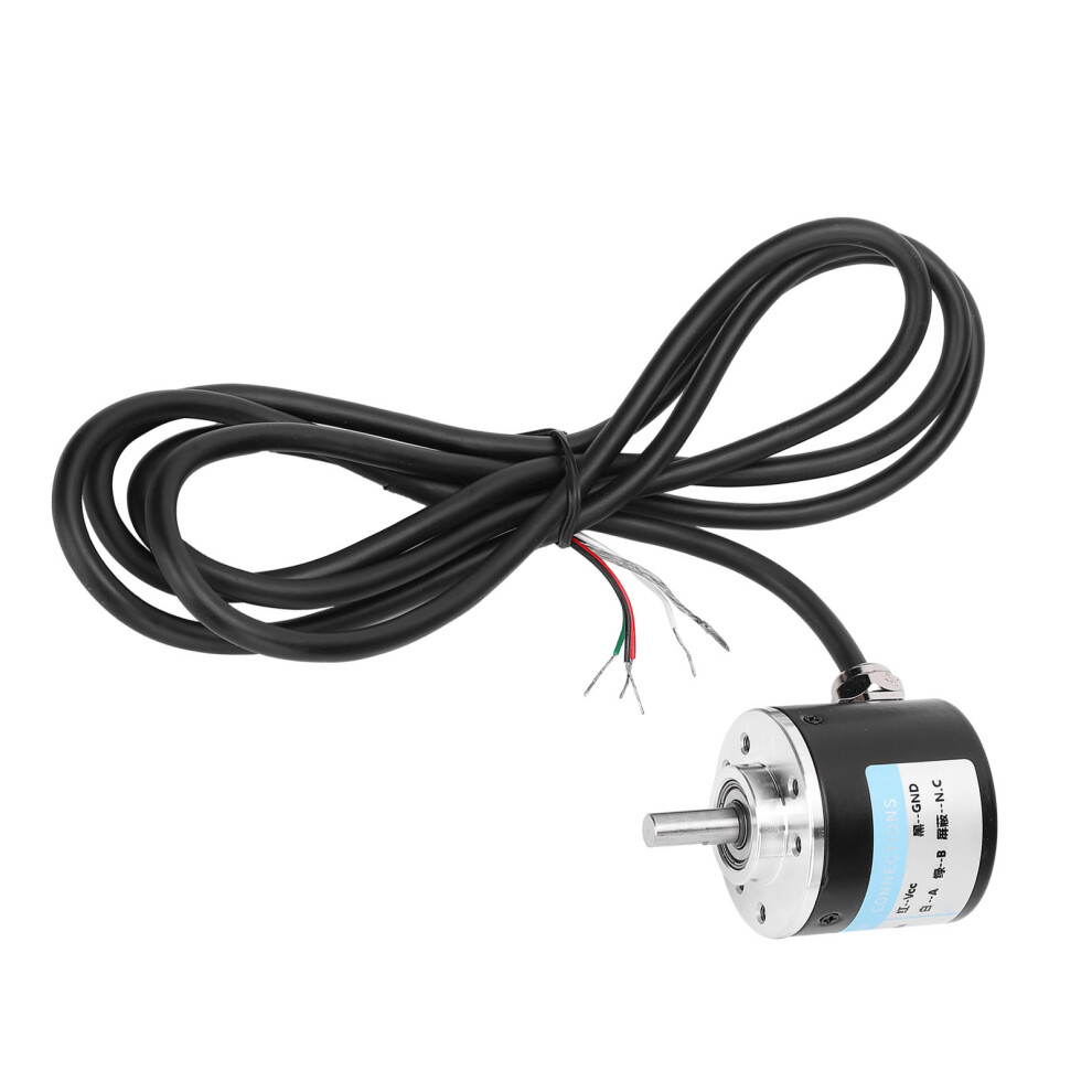 Ab 2-Phase Incremental Encoder 5-24V Dc, Aluminum, Black & Silver 9381360747769
