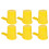 6Set Bee Water Feeder Beekeeping Drinking Device Plastic Yellow 521g 11