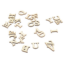 Holzselbstklebendes Alphabet A-Z für Kinder DIY-Projekte & Bastelarbeiten 26 Buchstaben