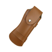 Portable Leather Protector Cover for Belt Rust-Resistant Storage Sheath with Easy Slide Design Space-Saving Kitchen Tool Holder in Brown