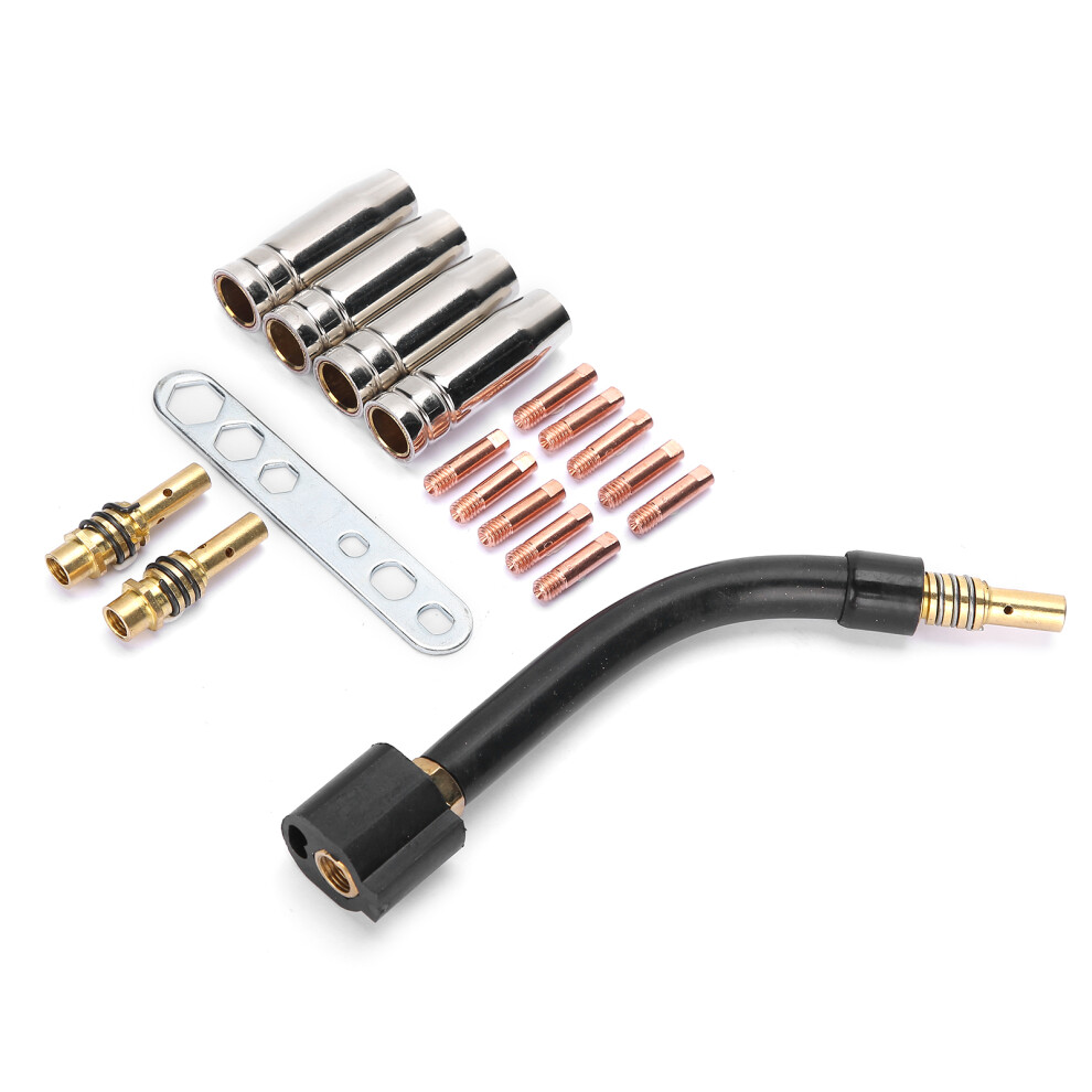 10Pcs Brass Contact Tips Set For Mb15/15Ak Mig Welding Torch, Silver 4941360762213