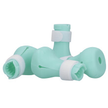Adjustable Cat Nail Cover: Silicone Paw Protector Boots Mint Green