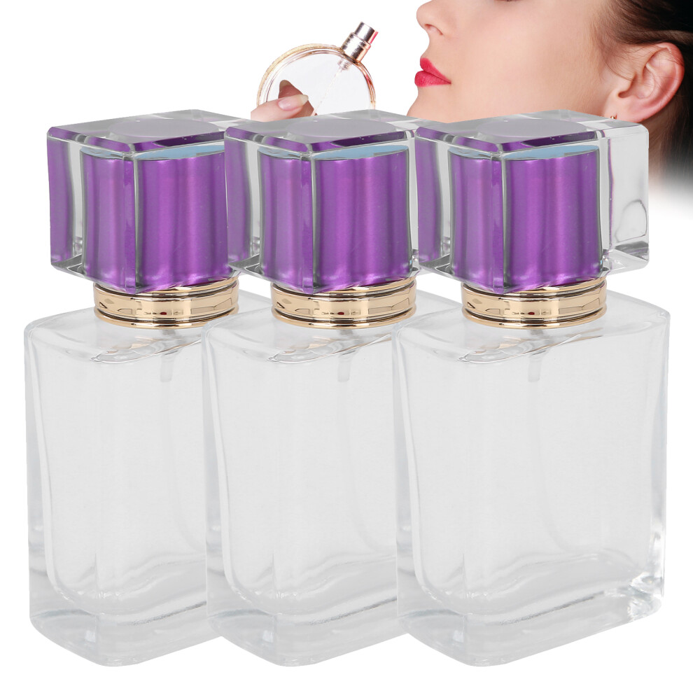 Purple Compact 50Ml Perfume Bottle Atomizer For Easy Carrying