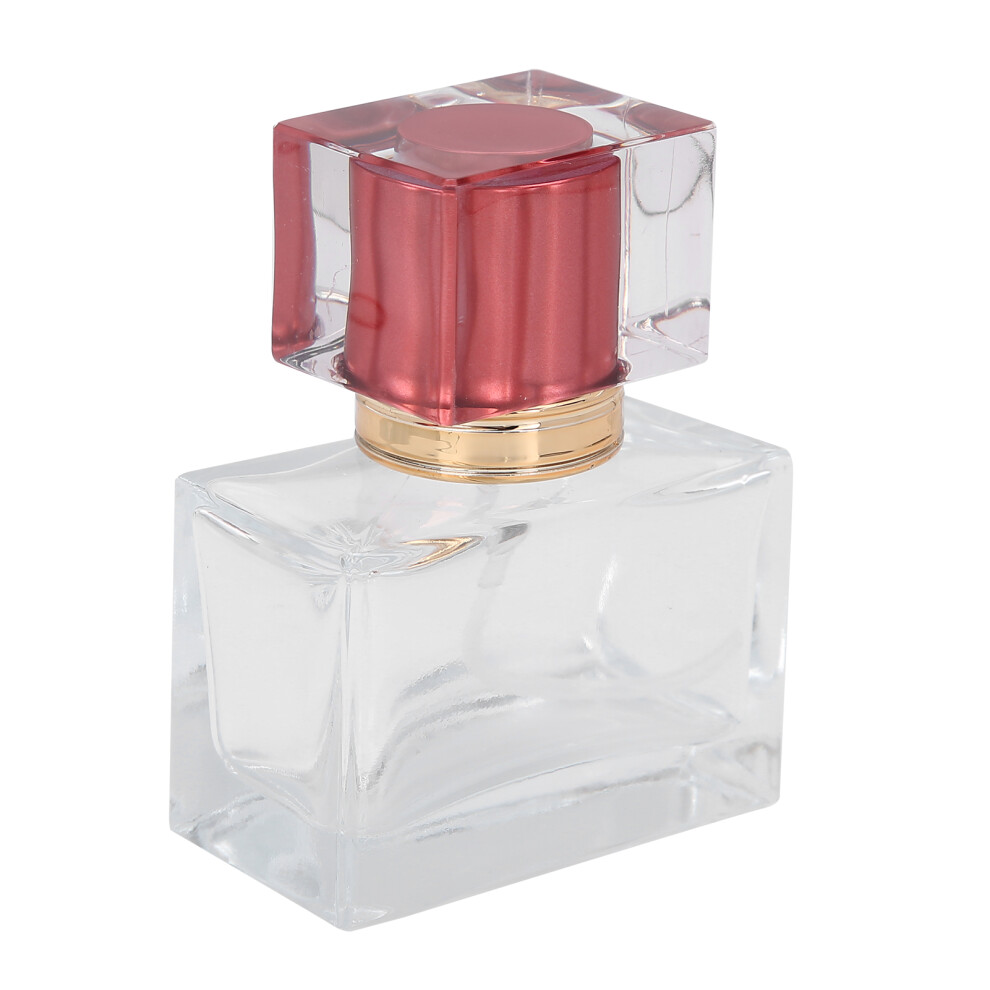 3pcs 30ml Glass Perfume Bottles Set Refillable Dispensers Red, Green, Purple