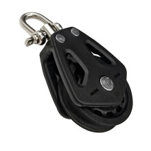 Sailboats Universals Head Nylons Single Pulley Soft Rope Swivels Bearing Block For Rope Management High Load Bearing Sailboats Pulley
