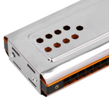 Tremolo Harmonica 24 Holes C&G Key Double-Side with Box for Beginners Australia