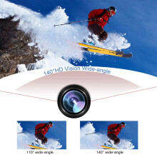 Sportwasserfeste Action-Kamera mit 2-Zoll-LCD, 1080P HD & Batterypack