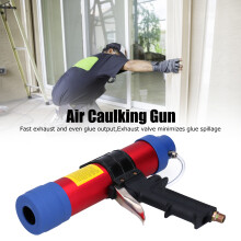 Pneumatic Glass Glue Gun Air Caulking Tool Adjustable Aluminum Q3‑310ML