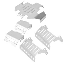 5pcs Silver RC Crawler Chassis Armor Plates for 1/10 RC Cars