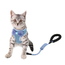 Cat Harness Pet Vest Harness Comfortable Fit Bowknot Vest 2.5kg-10kg Materials