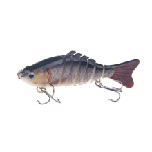 7 Segment Artificial Hard Baits Multi Jointed Swimbaits Swimming Lures With Treble Hook Altwater Swimbait Professional