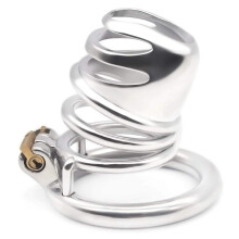 304 Steel Male Penis Chastity Cage, Sex Toy Chastity Device, Cage Length 47mm(40 mm Ring)