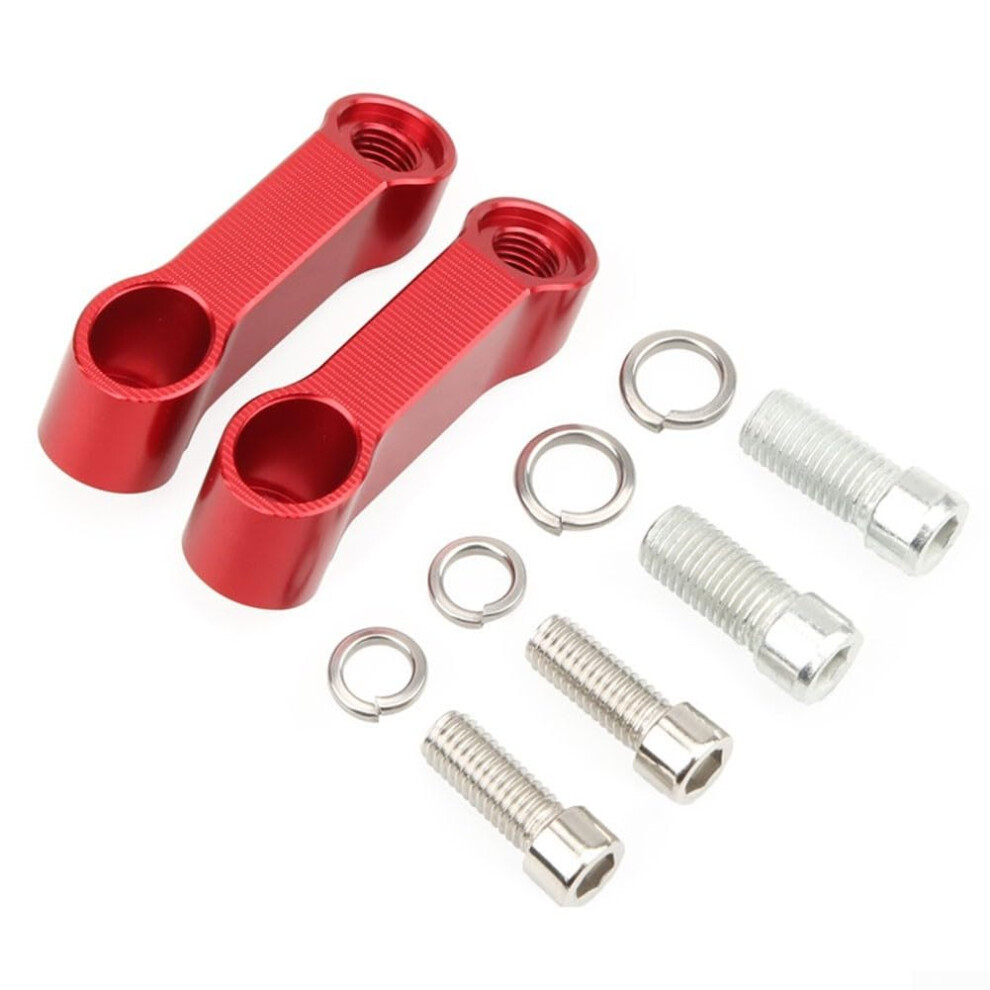 And Practical Motorcycle Mirror Extensions To Enhance Your Ride Safety (Red) Red 9067246694555