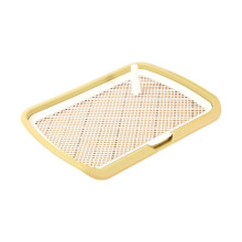 Dog Toilet Tray, Indoor Dog Training Toilet Pee Pad Holder for Puppy Dogs Dogs, Yellow