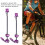 2pcs ZTTO Quick Release Bicycle Skewers Front Rear Set - Purple 5
