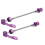 2pcs ZTTO Quick Release Bicycle Skewers Front Rear Set - Purple 13
